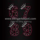 Numbers Six To Nine Iron On Rhinestone Transfers Crown Heat Motifs